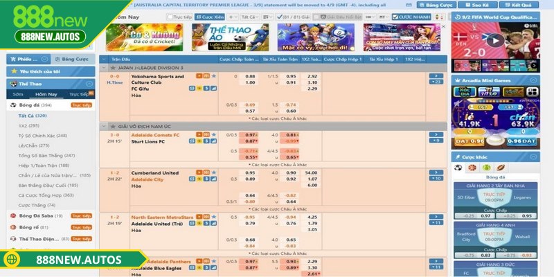 Kèo thể thao lên liên tục với nhiều lựa chọn chất lượng